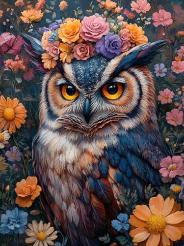 Diamond Painting XXL Eule für Bastelset Kinder ab 6 Jahre, Diamond Painting Blumen, 5D DIY Diamant Malerei Bilder Stickerei Set, Dimond Kristall Handwerk Geschenke für Zuhause Deko 50x70cm SY1-164 Diamond Painting XXL Eule für Bastelset Kinder ab 6 Jahre, Diamond Painting Blumen, 5D DIY Diamant Malerei Bilder Stickerei Set, Dimond Kristall Handwerk Geschenke für Zuhause Deko 50x70cm SY1-164 von Snuysogx