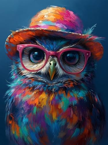 Diamond Painting XXL Eule für Bastelset Kinder ab 6 Jahre, Diamond Painting Tier, 5D DIY Diamant Malerei Bilder Stickerei Set, Full Dimond Kristall Handwerk Geschenke für Zuhause Deko 50x70cm S-158 Diamond Painting XXL Eule für Bastelset Kinder ab 6 Jahre, Diamond Painting Tier, 5D DIY Diamant Malerei Bilder Stickerei Set, Full Dimond Kristall Handwerk Geschenke für Zuhause Deko 50x70cm S-158 von Snuysogx