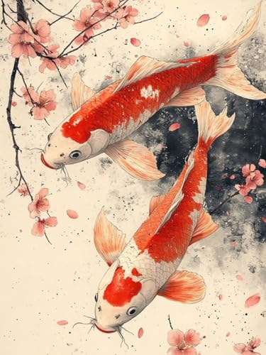 Diamond Painting XXL Fisch für Bastelset Kinder ab 6 Jahre, Diamond Painting Blumen, 5D DIY Diamant Malerei Bilder Stickerei Set, Full Dimond Kristall Handwerk Geschenke für Zuhause Deko 50x70cm S-157 Diamond Painting XXL Fisch für Bastelset Kinder ab 6 Jahre, Diamond Painting Blumen, 5D DIY Diamant Malerei Bilder Stickerei Set, Full Dimond Kristall Handwerk Geschenke für Zuhause Deko 50x70cm S-157 von Snuysogx