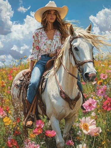 Diamond Painting XXL Frauen für Bastelset Kinder ab 6 Jahre, Diamond Painting Horse, 5D DIY Diamant Malerei Bilder Stickerei Set, Dimond Kristall Handwerk Geschenke für Zuhause Deko 50x70cm SY1-154 Diamond Painting XXL Frauen für Bastelset Kinder ab 6 Jahre, Diamond Painting Horse, 5D DIY Diamant Malerei Bilder Stickerei Set, Dimond Kristall Handwerk Geschenke für Zuhause Deko 50x70cm SY1-154 von Snuysogx