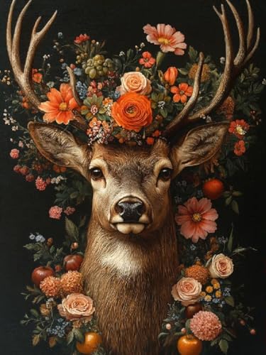 Diamond Painting XXL Hirsch für Bastelset Kinder ab 6 Jahre, Diamond Painting Blumen, 5D DIY Diamant Malerei Bilder Stickerei Set, Dimond Kristall Handwerk Geschenke für Zuhause Deko 65x85cm SY1-152 Diamond Painting XXL Hirsch für Bastelset Kinder ab 6 Jahre, Diamond Painting Blumen, 5D DIY Diamant Malerei Bilder Stickerei Set, Dimond Kristall Handwerk Geschenke für Zuhause Deko 65x85cm SY1-152 von Snuysogx