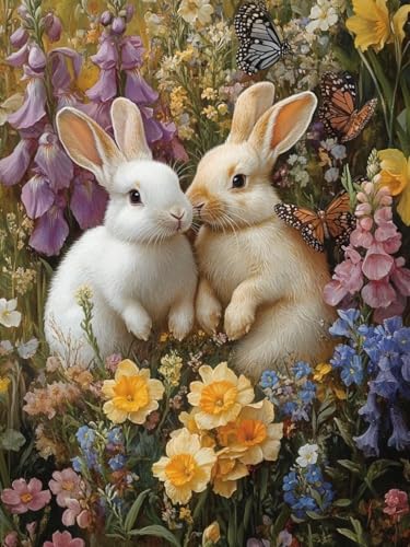Diamond Painting XXL Kaninchen für Bastelset Kinder ab 6 Jahre, Diamond Painting Blume, 5D DIY Diamant Malerei Bilder Stickerei Set, Dimond Kristall Handwerk Geschenke für Zuhause Deko 85x110cm S-146 Diamond Painting XXL Kaninchen für Bastelset Kinder ab 6 Jahre, Diamond Painting Blume, 5D DIY Diamant Malerei Bilder Stickerei Set, Dimond Kristall Handwerk Geschenke für Zuhause Deko 85x110cm S-146 von Snuysogx