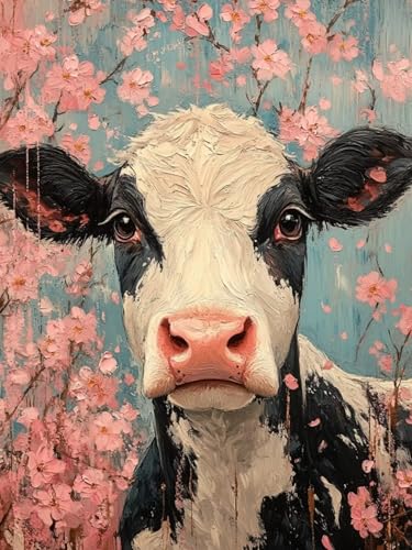 Diamond Painting XXL Milchkuh für Bastelset Kinder ab 6 Jahre, Diamond Painting Blume, 5D DIY Diamant Malerei Bilder Stickerei Set, Dimond Kristall Handwerk Geschenke für Zuhause Deko 70x90cm S-183 Diamond Painting XXL Milchkuh für Bastelset Kinder ab 6 Jahre, Diamond Painting Blume, 5D DIY Diamant Malerei Bilder Stickerei Set, Dimond Kristall Handwerk Geschenke für Zuhause Deko 70x90cm S-183 von Snuysogx