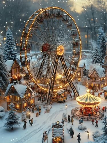 Diamond Painting XXL Riesenrad für Bastelset Kinder ab 6 Jahre, Diamond Painting Der Park, 5D DIY Diamant Malerei Bilder Stickerei Set, Dimond Kristall Handwerk Geschenke Zuhause Deko 50x70cm SY1-166 Diamond Painting XXL Riesenrad für Bastelset Kinder ab 6 Jahre, Diamond Painting Der Park, 5D DIY Diamant Malerei Bilder Stickerei Set, Dimond Kristall Handwerk Geschenke Zuhause Deko 50x70cm SY1-166 von Snuysogx