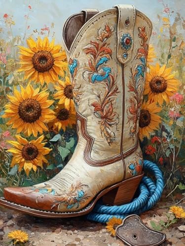 Diamond Painting XXL Stiefel für Bastelset Kinder ab 6 Jahre, Diamond Painting Blume, 5D DIY Diamant Malerei Bilder Stickerei Set, Dimond Kristall Handwerk Geschenke für Zuhause Deko 50x70cm S-172 Diamond Painting XXL Stiefel für Bastelset Kinder ab 6 Jahre, Diamond Painting Blume, 5D DIY Diamant Malerei Bilder Stickerei Set, Dimond Kristall Handwerk Geschenke für Zuhause Deko 50x70cm S-172 von Snuysogx