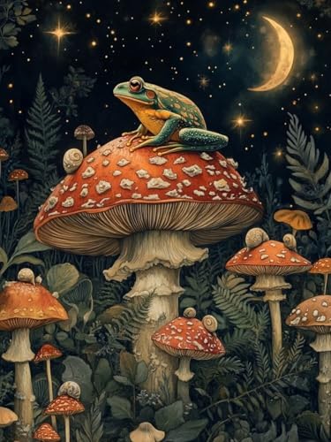 Frosch Diamond Painting Groß XXL 60x80cm für Bastelset Kinder ab 6 Jahre, 5D Diamond Painting Pilz Neuheiten, DIY Diamant Mosaik Bastelset Erwachsene, Daiments Malerei Stickerei Festival Deko S-162 Frosch Diamond Painting Groß XXL 60x80cm für Bastelset Kinder ab 6 Jahre, 5D Diamond Painting Pilz Neuheiten, DIY Diamant Mosaik Bastelset Erwachsene, Daiments Malerei Stickerei Festival Deko S-162 von Snuysogx