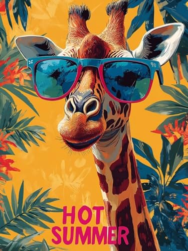 Giraffe Diamond Painting Groß XXL 45x60cm für Bastelset Kinder ab 6 Jahre, 5D Diamond Painting Tier Neuheiten, DIY Diamant Mosaik Bastelset Erwachsene, Daiments Malerei Stickerei Festival Deko S-181 Giraffe Diamond Painting Groß XXL 45x60cm für Bastelset Kinder ab 6 Jahre, 5D Diamond Painting Tier Neuheiten, DIY Diamant Mosaik Bastelset Erwachsene, Daiments Malerei Stickerei Festival Deko S-181 von Snuysogx