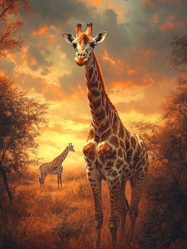 Giraffe Diamond Painting Groß XXL 60x80cm für Bastelset Kinder ab 6 Jahre, 5D Diamond Painting Tier Neuheiten, DIY Diamant Mosaik Bastelset Erwachsene, Daiments Malerei Stickerei Festival Deko S-180 Giraffe Diamond Painting Groß XXL 60x80cm für Bastelset Kinder ab 6 Jahre, 5D Diamond Painting Tier Neuheiten, DIY Diamant Mosaik Bastelset Erwachsene, Daiments Malerei Stickerei Festival Deko S-180 von Snuysogx