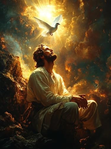 Jesus Diamond Painting Groß XXL 100x130cm für Bastelset Kinder ab 6 Jahre, 5D Diamond Painting Taube Neuheiten, DIY Diamant Mosaik Bastelset Erwachsene, Daiments Malerei Stickerei Festival Deko S-205 Jesus Diamond Painting Groß XXL 100x130cm für Bastelset Kinder ab 6 Jahre, 5D Diamond Painting Taube Neuheiten, DIY Diamant Mosaik Bastelset Erwachsene, Daiments Malerei Stickerei Festival Deko S-205 von Snuysogx