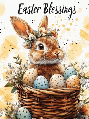Kaninchen Diamond Painting Groß XXL 60x80cm für Bastelset Kinder ab 6 Jahre, 5D Diamond Painting Ostern, DIY Full Diamant Mosaik Bastelset Erwachsene, Daiments Malerei Stickerei Festival Deko S-145 Kaninchen Diamond Painting Groß XXL 60x80cm für Bastelset Kinder ab 6 Jahre, 5D Diamond Painting Ostern, DIY Full Diamant Mosaik Bastelset Erwachsene, Daiments Malerei Stickerei Festival Deko S-145 von Snuysogx
