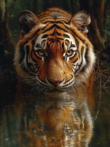 Tiger Diamond Painting Groß XXL 60x80cm für Bastelset Kinder ab 6 Jahre, 5D Diamond Painting Tier Neuheiten, DIY Diamant Mosaik Bastelset Erwachsene, Daiments Malerei Stickerei Festival Deko S-330 Tiger Diamond Painting Groß XXL 60x80cm für Bastelset Kinder ab 6 Jahre, 5D Diamond Painting Tier Neuheiten, DIY Diamant Mosaik Bastelset Erwachsene, Daiments Malerei Stickerei Festival Deko S-330 von Snuysogx