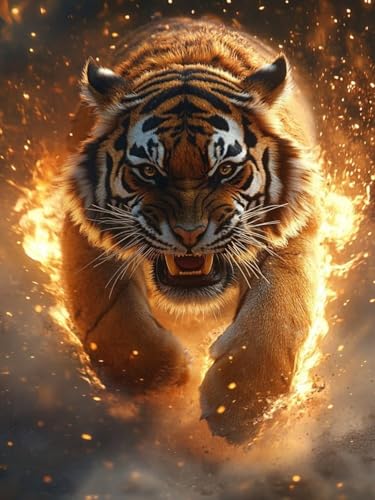 Tiger Diamond Painting Groß XXL 60x80cm für Bastelset Kinder ab 6 Jahre, 5D Diamond Painting Tier Neuheiten, DIY Diamant Mosaik Bastelset Erwachsene, Daiments Malerei Stickerei Festival Deko S-334 Tiger Diamond Painting Groß XXL 60x80cm für Bastelset Kinder ab 6 Jahre, 5D Diamond Painting Tier Neuheiten, DIY Diamant Mosaik Bastelset Erwachsene, Daiments Malerei Stickerei Festival Deko S-334 von Snuysogx