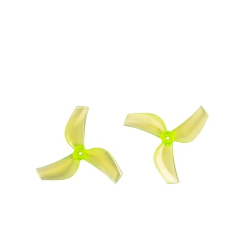 SoKOIUU ERSATZTEIL 8 Paare (8CW + 8CCW), Für 35 MMS-3 35 mm 3 Propeller, 1 mm Loch, Für FPV Tinywhoops(8Pairs Yellow) von SoKOIUU