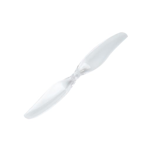 SoKOIUU ERSATZTEIL Für RC Drone 4 Paar 75mm 2 Impeller Propeller 1,0mm Loch T-Halterung, FPV Racing Zahnstocherhalter(Transparen 4Pairs) von SoKOIUU