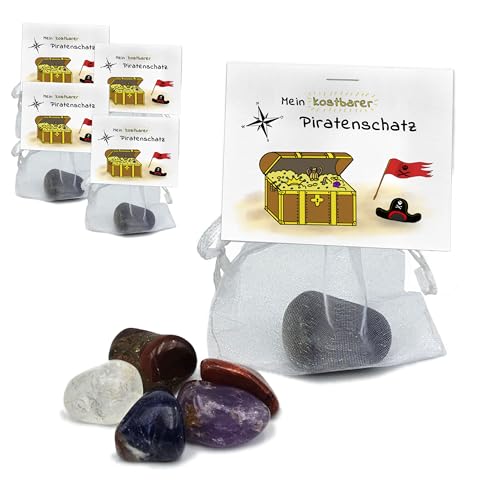 SoSi 5 Piratenschätze, 2-3cm, Mitgebselstein, Mitbringsel, Give Away, Schatzsuche, Kindergeburtstag, Gastgeschenk, Kindergarten, Taufe, Kommunion, Einschulung von SoSi