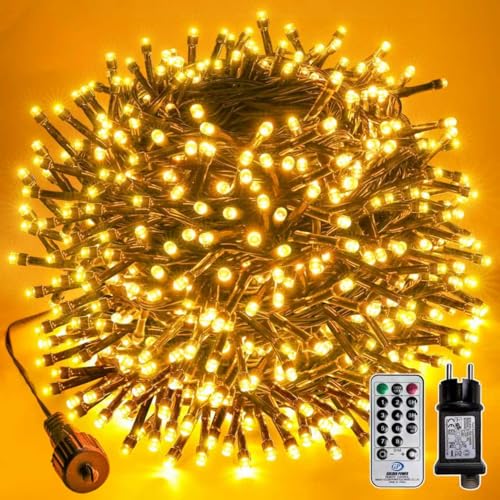 Lichterkette Außen 800 LED - 80M Llichterkette Aussen Wetterfest 8 Modi IP44 Wasserdicht Timer Dimmbar Lichterkette Außen Outdoor für Weihnachtsbaum Garten Terrasse Baum Hof Party Lichterkette Außen 800 LED - 80M Llichterkette Aussen Wetterfest 8 Modi IP44 Wasserdicht Timer Dimmbar Lichterkette Außen Outdoor für Weihnachtsbaum Garten Terrasse Baum Hof Party von Soagrc