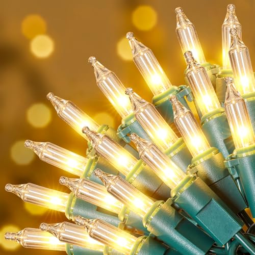 Soagrc LED Lichterkette Außen 30m 300 LED Warmweiß, Wasserdicht IP44 mit Timer, 8 Modi für Weihnachtsbaum, Balkon, Garten, Hochzeit (300 LED) von Soagrc