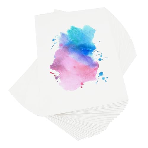 Aquarellpapier,Watercolor Paper,Dickes Papier 300g 30 Blätter,Zeichenblock,Aquarell,Malblock,Postkarten Blanko,Aquarellblock,Zeichenpapier,Aquarell Skizzenbuch,Watercolor Sketchbook,Akvarel Papier von Sociaooil