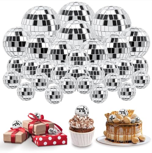 Socluer 30 Stück Discokugel Kuchen Toppers, 1970S Disco Tortendeko, Disco Balls Cake Toppers für Geburtstags, Disko Themenparty Socluer 30 Stück Discokugel Kuchen Toppers, 1970S Disco Tortendeko, Disco Balls Cake Toppers für Geburtstags, Disko Themenparty von Socluer