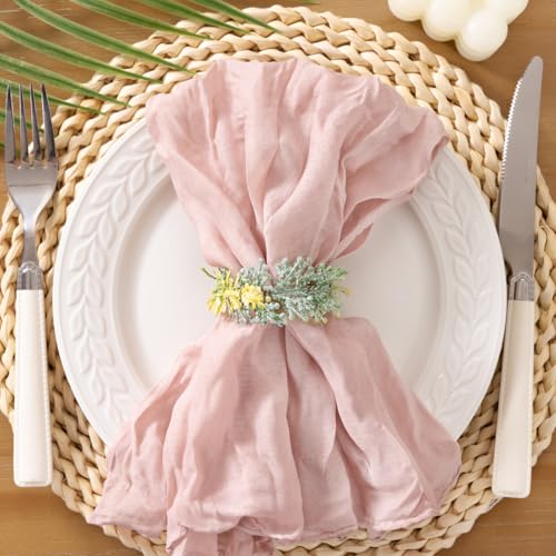 Socomi Seihtuch-Servietten, Muttertag, Sommer, Käsetücher, Gaze, Set mit 24 Stück, Boho, waschbar, Tischservietten für Hochzeit, Party, Babyparty, Geburtstag, Party-Dekoration Socomi Seihtuch-Servietten, Muttertag, Sommer, Käsetücher, Gaze, Set mit 24 Stück, Boho, waschbar, Tischservietten für Hochzeit, Party, Babyparty, Geburtstag, Party-Dekoration von Socomi