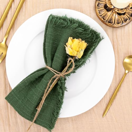 Socomi Set mit 8 Leinenservietten, grün, Ostern, Frühling, Stoffservietten, waschbar, Baumwolle, Dinnerservietten, Fransen, 43,2 x 43,2 cm, für Hochzeit, Party, Brautparty, Babyparty, Geburtstag, Socomi Set mit 8 Leinenservietten, grün, Ostern, Frühling, Stoffservietten, waschbar, Baumwolle, Dinnerservietten, Fransen, 43,2 x 43,2 cm, für Hochzeit, Party, Brautparty, Babyparty, Geburtstag, von Socomi