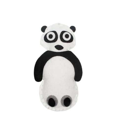 Sodertex Bastelset für Pandas Booly, 3 Stück, Filz, 2 mm, Einzelbeutel, verschiedene Farben von Sodertex