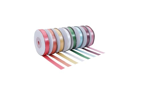 Sodertex L733008 Satinband, 9 mm breit, 10 m lang, 8 Farben von Sodertex