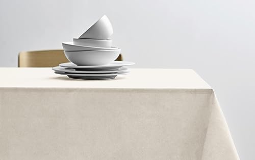 Södahl Pure Linen-Tischdecke aus 100% Leinen, Tischtuch, Leinentischdecke, 140 x 270 cm, Ecru von Södahl