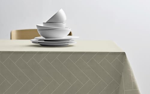 Södahl Tiles Damast-Tischdecke aus 100% Baumwolle, 140 x 220 cm, Eucalyptus Södahl Tiles Damast-Tischdecke aus 100% Baumwolle, 140 x 220 cm, Eucalyptus von Södahl