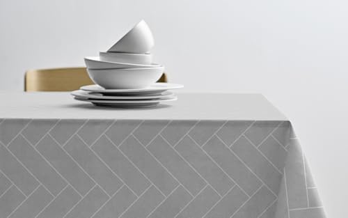 Södahl Tiles Tischtuch 140 x 270 cm Light Grey Södahl Tiles Tischtuch 140 x 270 cm Light Grey von Södahl