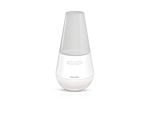 Soehnle Design Aroma Diffuser Valencia in Weiß mit Ultraschallvernebelungstechnik, Zerstäuber für eine Beduftung mit Wasser und Duftöl, Diffuser mit Farbwechsel von Soehnle