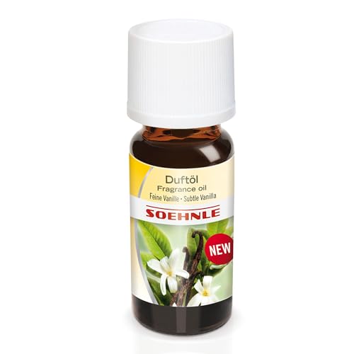 Soehnle Parfümöl Feine Vanille, Ätherische Öle für die Verwendung im Aroma Diffuser, Duftöl für die Raumbeduftung, Aroma Öl mit lieblichem, beruhigenden Duft, 10 ml von Soehnle