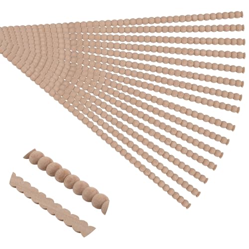 Soengsau 15 Stück 40 cm unlackierte Holzperlenbordüre – einfach zu bemalen, niedliche dekorative Formteile zum Selbermachen für Möbelrahmen, Spiegelkanten, Wände, Türen, Schränke, Kommoden, Regal Soengsau 15 Stück 40 cm unlackierte Holzperlenbordüre – einfach zu bemalen, niedliche dekorative Formteile zum Selbermachen für Möbelrahmen, Spiegelkanten, Wände, Türen, Schränke, Kommoden, Regal von Soengsau