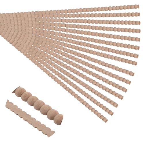 Soengsau 15 Stück 40 cm unlackierte Holzperlenbordüre – einfach zu bemalen, niedliche dekorative Formteile zum Selbermachen für Möbelrahmen, Spiegelkanten, Wände, Türen, Schränke, Kommoden, Regal Soengsau 15 Stück 40 cm unlackierte Holzperlenbordüre – einfach zu bemalen, niedliche dekorative Formteile zum Selbermachen für Möbelrahmen, Spiegelkanten, Wände, Türen, Schränke, Kommoden, Regal von Soengsau