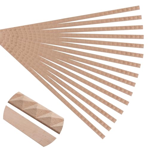 Soengsau Pyramidenverzierungen aus unlackiertem Holz, 40 cm, einfach zu bemalen, niedliche dekorative Formteile, Bastelarbeiten, für Möbelrahmen, Spiegelkanten, Wände, Türen, Schränke, Kommoden von Soengsau