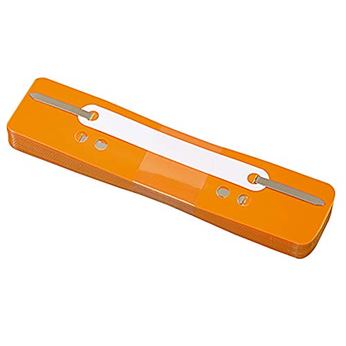 Heftstreifen aus Kunststoff, kurz, orange 25St von Soennecken