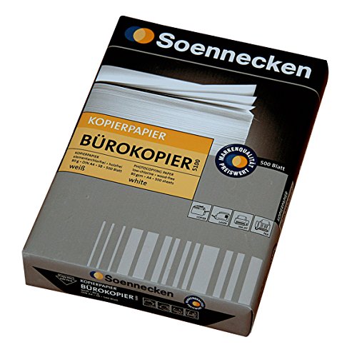 SOE Bürokopier 5100 A4 80g hf weiß Pa=500Bl SOE Bürokopier 5100 A4 80g hf weiß Pa=500Bl von Soennecken