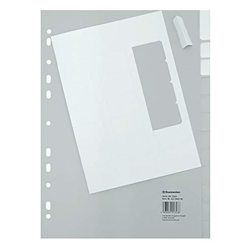 Soennecken Register 1518 DIN A4 blanko volle Höhe 12Blatt PP grau Soennecken Register 1518 DIN A4 blanko volle Höhe 12Blatt PP grau von Soennecken