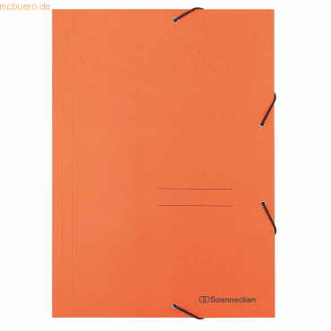 Soennecken Eckspanner 1475 DIN A4 3 Klappen und Gummizug orange Soennecken Eckspanner 1475 DIN A4 3 Klappen und Gummizug orange von Soennecken