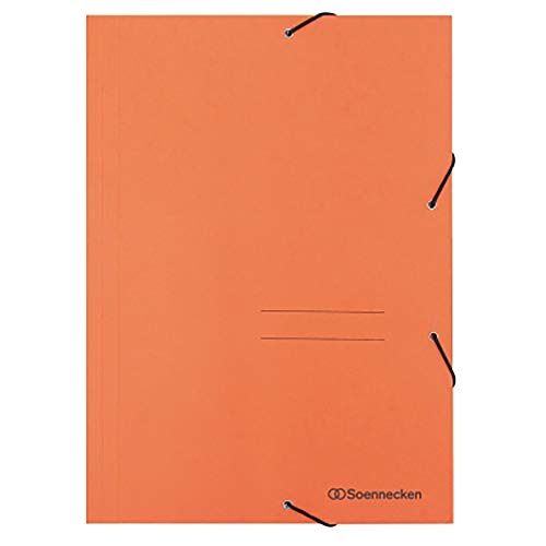 Soennecken Eckspanner 1475 DIN A4 3Klappen und Gummizug orange von Soennecken