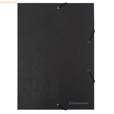 Soennecken Eckspanner 1489 DIN A4 3 Klappen und Gummizug schwarz Soennecken Eckspanner 1489 DIN A4 3 Klappen und Gummizug schwarz von Soennecken