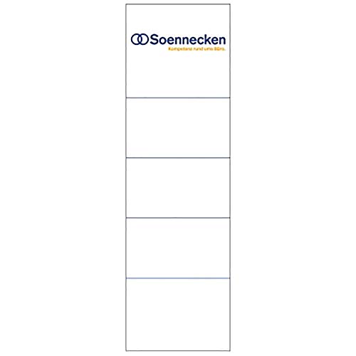 Soennecken Einsteckrückenschild 3349 57x190mm weiß 10 St./Pack. Soennecken Einsteckrückenschild 3349 57x190mm weiß 10 St./Pack. von Soennecken