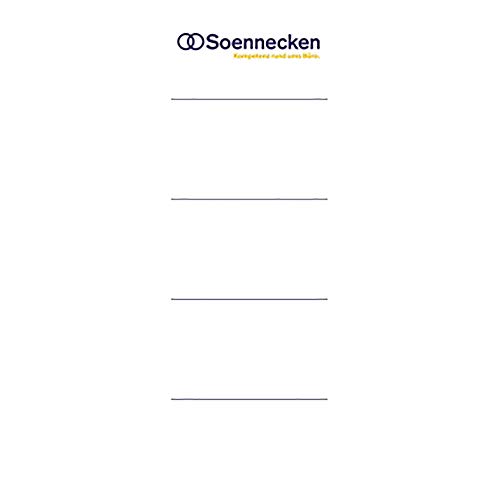 Soennecken Einsteckrückenschild 3372 48x153mm weiß 10 St./Pack. Soennecken Einsteckrückenschild 3372 48x153mm weiß 10 St./Pack. von Soennecken