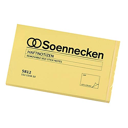 Soennecken Haftnotiz 5812 125x75mm 100Blatt gelb von Soennecken