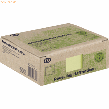 Soennecken Haftnotiz oeco 5869 RC 125x75mm 100 Blatt gelb 12 Stück Soennecken Haftnotiz oeco 5869 RC 125x75mm 100 Blatt gelb 12 Stück von Soennecken