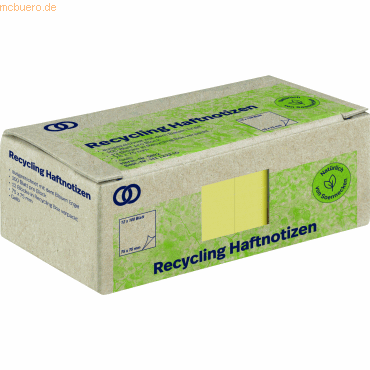 Soennecken Haftnotiz oeco 5872 RC 75x75mm 100 Blatt gelb 12 Stück Soennecken Haftnotiz oeco 5872 RC 75x75mm 100 Blatt gelb 12 Stück von Soennecken