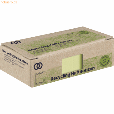 Soennecken Haftnotiz oeco 5876 RC 75x75mm 400 Blatt gelb 2 Stück Soennecken Haftnotiz oeco 5876 RC 75x75mm 400 Blatt gelb 2 Stück von Soennecken