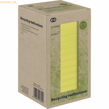 Soennecken Haftnotiz oeco 5878 RC 75x75mm 100 Blatt gelb 16 Stück Soennecken Haftnotiz oeco 5878 RC 75x75mm 100 Blatt gelb 16 Stück von Soennecken