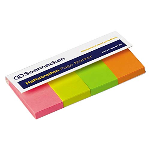 Soennecken Haftstreifen Page Marker 5788 20x50mm f. sort 200 Bl./Pack. Soennecken Haftstreifen Page Marker 5788 20x50mm f. sort 200 Bl./Pack. von Soennecken