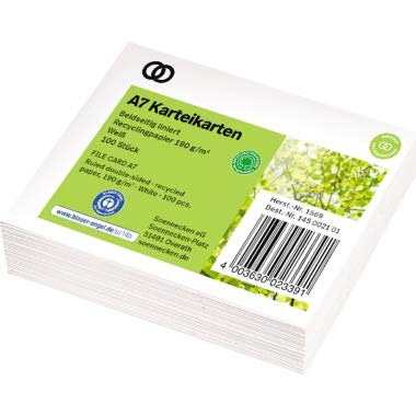 Soennecken Karteikarte oeco 1569 RC A7 liniert 100 St. /Pack. Soennecken Karteikarte oeco 1569 RC A7 liniert 100 St. /Pack. von Soennecken